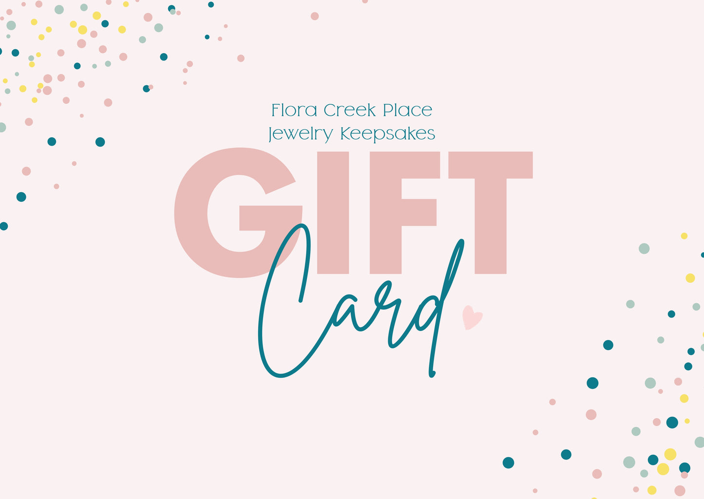 Jewelry Keepsakes Gift Card